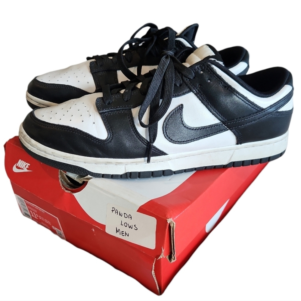 Nike Men's Panda Low Sneakers / Dunk Low Retro White/Black-White